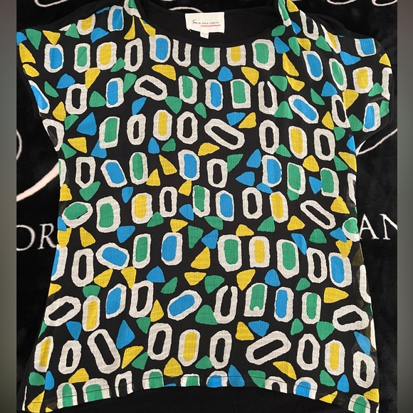 Two by Vince Camuto Color Black with multicolored print squares Women’s - Picture 1 of 9